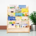 thumbnail image 4 of Miumaeov Kids Bookshelf, 6-Layer Kids Sling Book Rack Shelf Organizer for Kids Bedroom Playroom Toy Storage(Beige), 4 of 9