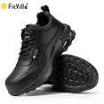 thumbnail image 2 of FitVille-zapatos de trabajo con cojín de aire para mujer, calzado ancho e impermeable con punta de acero resistente, antideslizante, informal, para aliviar el dolor de pies, 2 of 5