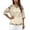 Light Blue, variant on Womens Button Down Shirt 3/4 Sleeve Dressy Blouses Cotton And Linen Turndown Collar Casual Tops with Pockets Clothes for Women Purple XL