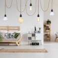 thumbnail image 4 of 4.5M 2 Conductor Linen Electric Cable, with E27 Socket and Switch, for DIY Lamp (without bulb), 4 of 5