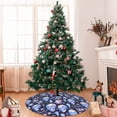 thumbnail image 7 of Sikiie crystal cool Skull flower 30-48 inches {designName} Print Christmas Tree Skirt Snowman Xmas Tree Skirt with Edge Christmas Decorations for Holiday Party36", 7 of 7