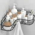 thumbnail image 4 of Lunxisen 1 Pcs Wall Mounted Bathroom Shelf Storage Rack Toilet Washstand Double Layer Simple Storage Rack Kitchen Counter Metal Storage Wall Storage Rack Bath Shelf, 4 of 9