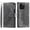 Gray, variant on ShellTech iPhone 14 Pro Case Wallet for Women, Mandala Floral Embosssed PU Leather,Red