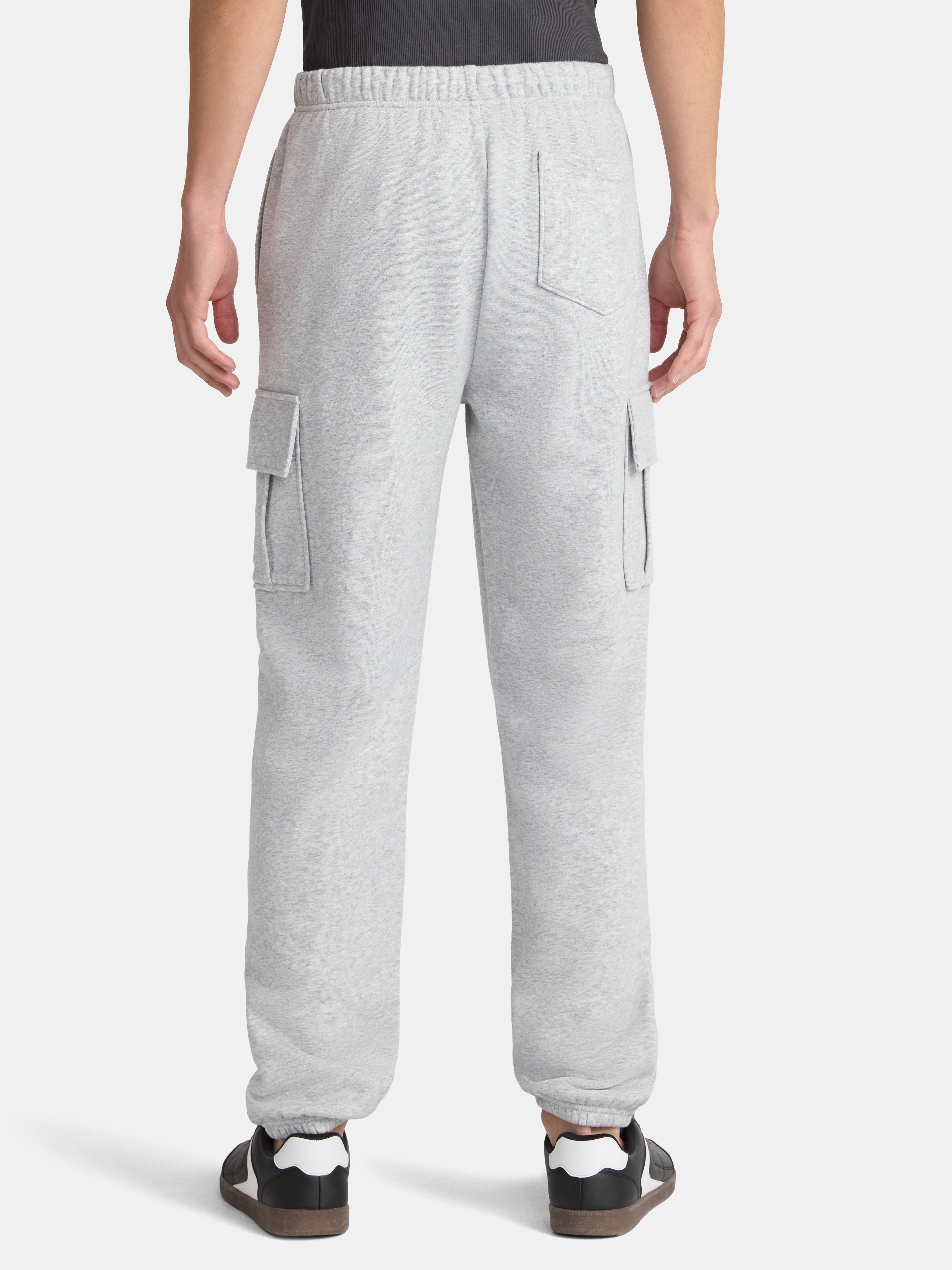 No Boundaries Fleece Cargo Jogger Pants, 30'' Inseam, Men's & Big Men's