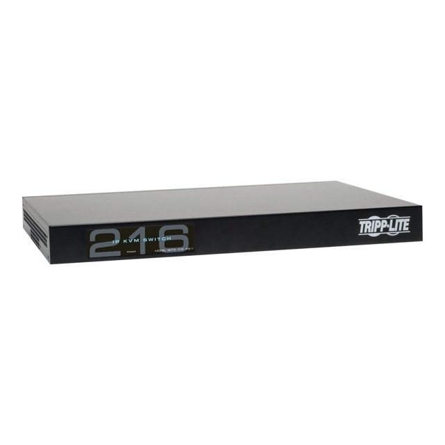 Tripp Lite 16-Port Cat5 IP KVM Switch 1 Local 2 Remote User 1URM Rackmount - KVM switch - CAT5 - 16 x KVM port(s) - 1 local user - 2 IP users - rack-mountable