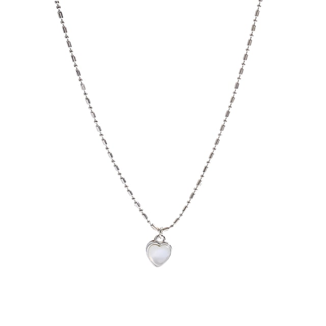 Corazón de la gota de la cadena colgante hecho a mano collar de piedra colgante encanto