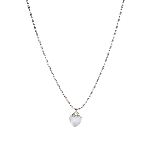 Corazón de la gota de la cadena colgante hecho a mano collar de piedra colgante encanto