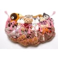thumbnail image 1 of Hamaca de Macramé para Peluches y Almacenaje de Juguetes YKBU Rosa, 1 of 7