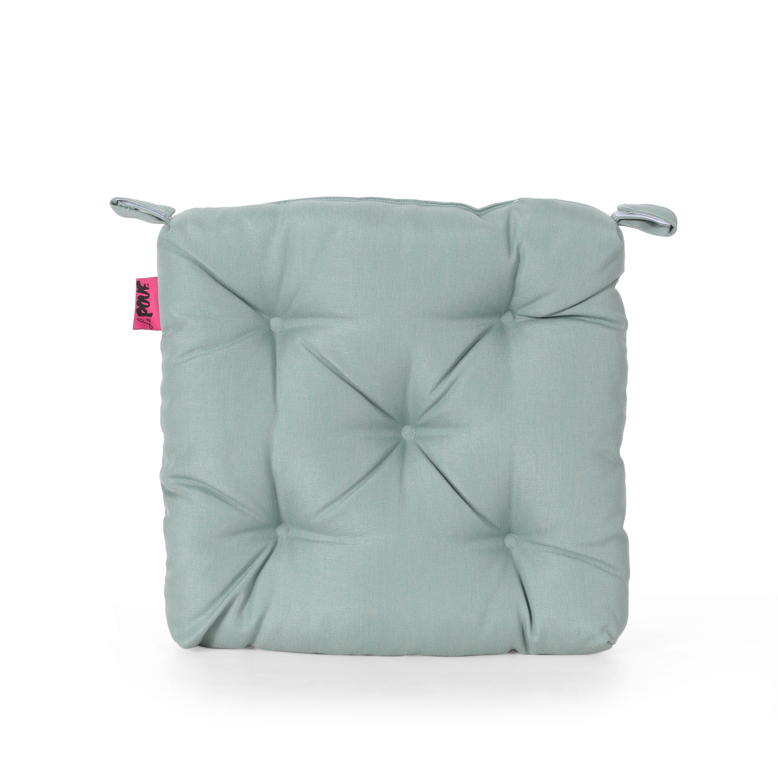 Beverly Baird Indoor Fabric Classic Tufted Chair Cushion, Teal