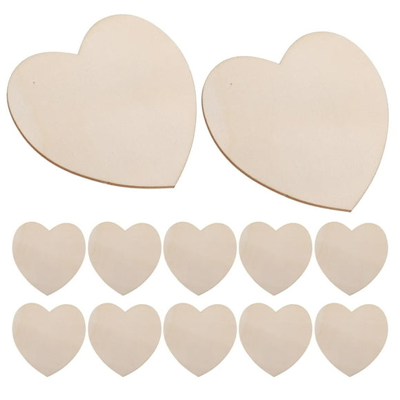 VERDANVERSE 12Pcs Valentine’s Day Wood Craft Kit Natural Wood for Artists and Crafters