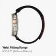 thumbnail image 4 of ULTIMAL Compatible with Apple Watch Bands 49mm/45mm/44mm/42mm, Wide Loop Nylon Sports Strap Hollow Out Breathable Design for iWatch Series 9/8/7 6/5/4/SE/SE2 3/2/1 Ultra 2/1, 4 of 5