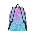 thumbnail image 3 of Balery Multicolor Glitter Vintage Canvas Backpack for Men and Women - Large Capacity, Durable Travel Laptop Bag for School, Work, Hiking, and Outdoor Activities, 3 of 7