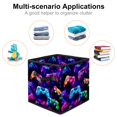 thumbnail image 2 of Game Controller Foldable Clothes Storage Box with Handle, 10.8"x10.5"x10.6", Large Capacity Storage Bin Basket, 2 of 6