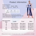thumbnail image 7 of iEFiEL Womens Lyrical Dance Dress Ballroom Dance Performance Costume Sleeveless Split Sheer Mesh Maxi Leotard Dress Blue XXL, 7 of 7