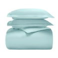 thumbnail image 2 of Superior Cotton Blend 600 Thread Count Duvet Cover Set, Twin, Light Blue, 2 of 6