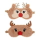 thumbnail image 2 of 2 unidades de antifaz de peluche con forma de ciervo, elástico para dormir, ideal para viajes y para dormir en casa., 2 of 8