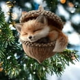 thumbnail image 6 of CSEONE Resin Forest Animal Ornaments 3 Pcs 3.14 Inch Handcrafted Sleeping Owl Bunny Hedgehog Figures in Realistic Hazelnut Shells Nature Theme Christmas Tree Decor Christmas Decorations, 6 of 8