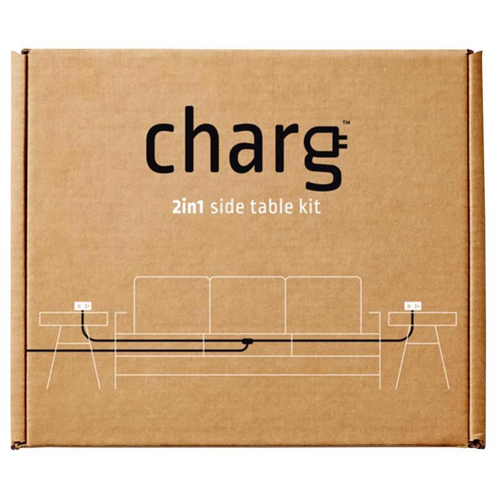 Charg 3009824 10 ft. 2 Outlet Power Hub with USB Ports, White