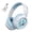 White, variant on Wireless Gaming Headset for PS5/PC/PS4/Switch,Wired/2.4G/Bluetooth Gaming Headphones with Mic/Surround Sound/Space Capsule Design and Cool Linght/1000mAh Large Battery/Black