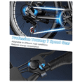 thumbnail image 3 of Adult Electric Mountain Bike, 1500W Peak Motor, 48V 13Ah Removable Battery, 25MPH Max Speed, 26" Fat Tire Electric Bike with Front Suspension, 7-Speed Shimano, for Commuter & Off-Road, 3 of 9