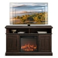 thumbnail image 6 of BELLEZE 47" TV Stand with 18" Electric Fireplace, Modern Electric Fireplace TV Stand for TVs up to 50", Entertainment Media Stand with Storage - Norrell (Espresso), 6 of 7