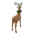 thumbnail image 5 of Northlight Standing Glittered Reindeer with Pine Neck Wreath Christmas Decoration - 15.5", 5 of 5