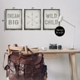 thumbnail image 4 of Stupell Industries Dream Big Boho Arrows Text & Numbers Painting Gray Floater Framed Canvas Art Print Wall Art, 17 x 21, Set of 3, 4 of 10