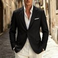 thumbnail image 2 of Danhjin Blazer Jackets for Men Lapel Button Down Business Casual Dress Suit Coats Office Work Formal Outwear, 2 of 8