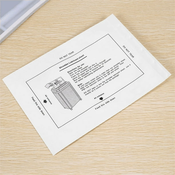 Unbranded Shredder Lubricant Sheets, 12 Count - Walmart.ca