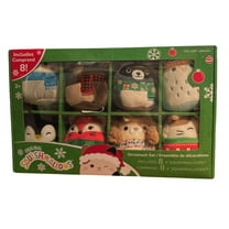 Squishmallows Christmas Ornaments 4-inch 8-Piece Mini Plush 2023