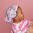thumbnail image 5 of KISS Colors & Care Toddler Silky Satin Bonnet, 12-36 Mos. – Pink Unicorn, 5 of 12