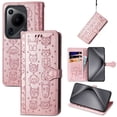 thumbnail image 1 of Funda Cartera FOXDOCK para Huawei Pura 70 Ultra , Flip PU con Relieve de Gatos y Perros, Tarjetero y Soporte, 1 of 6