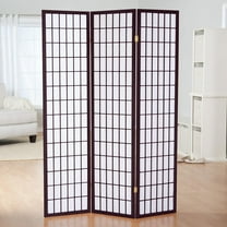 GTU Furniture Japanese Style 3 Panels Wood Shoji Room Divider Screen Oriental for Home/Office