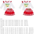 thumbnail image 7 of Jxzom Toddler Baby Girl Christmas Skirt Set Long Sleeve T-Shirt Tops + Plaid Skirt Outfits 2Pcs Clothes Set, 7 of 7