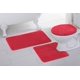 thumbnail image 1 of Better Home Style Juego De Alfombras De Baño De 3 Piezas Alfombra De Baño Alfombrilla De Contorno Y Cubierta De Tapa Antideslizante Con Respaldo De Goma Color Sólido (Rojo), 1 of 1