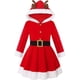 thumbnail image 1 of Disfraz de Papá Noel para niños pequeños, vestido de Navidad, disfraces de Navidad para niños, mi primer disfraz de Navidad para niñas, para niñas de 6 a 7 años, 1 of 1