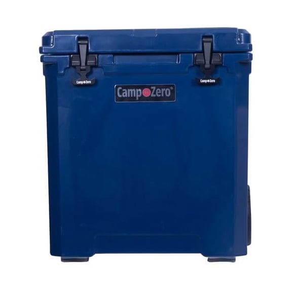 Camp-Zero 50 - 52 Qt. Premium Chest Cooler with Easy-Roll Wheels Navy Blue