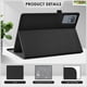 thumbnail image 5 of Funda protectora de piel negra para tablet DETUOSI de 11 pulgadas, 5 of 7