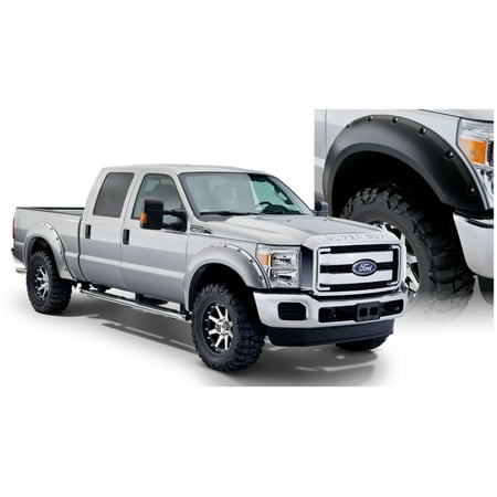 1996 Ford F-250 Bed - Bushwacker 11-16 Ford F-250 Super Duty Styleside Pocket Style Flares 4pc 98.0/81.8in Bed - Black