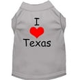 thumbnail image 6 of Pet Dog  Cat Shirt Screen Printed, "I Love Texas", 6 of 9