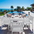thumbnail image 2 of Bradley Outdoor Patio Wood 7-piece Dining Set with Stacking Chairs, 2 of 6
