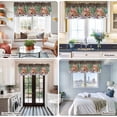 thumbnail image 5 of Christmas Farmhouse Short Window Curtain Valances, Winter Farmhouse Xmas Tree Dogs Red Truck Rod Pocket Kitchen Valances for Living Room Bedroom Bathroom Cafe 42" x 12", 5 of 8