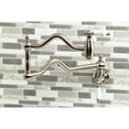 thumbnail image 2 of Kingston Brass KS2108PL Heritage Two-Handle 1-Hole Wall Mount Pot Filler Faucet in Brushed Nickel, 2 of 8