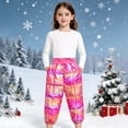 thumbnail image 2 of Ruyang Baby Metallic Snow Pants Winter Warm Puffer Down Thick Trousers Toddler Boys Girls Colorful Elastic Waist Ski Bib Pants, 2 of 5