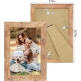 thumbnail image 4 of 6x9 Picture Frame Set of 4 with High Definition Real Glass, Mixed Color Wood Photo Frames for Desktop Display and Wall Mounting, 4 of 5