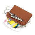thumbnail image 4 of Zipper Small Coin Money Wallet Card Case Key Case Fashion Ladies Coin Purse Classic Lychee Pattern PU Leather Clutch Thin Simple Bag, 4 of 4