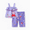 Purple, variant on Peppa Pig Toddler Girls 2pcs Floral Butterfly Print Ruffled Sleeveless Top with Pants Set