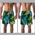 thumbnail image 3 of luoweisi Men's Beach Shorts Quick Dry Swim Trunks with Mesh Lining Tropical Leaves XL, 3 of 5