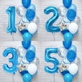 thumbnail image 2 of 12 unidades/juego de globos de látex de papel de aluminio con número azul para niños, decoración de fiesta de cumpleaños, 1er año, decoración de cumpleaños para niño, globo para Baby Shower Tan Jianjun unisex, 2 of 2