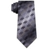 Van Heusen Men's 3-D Geometric Tonal Silk Tie Black Size Regular